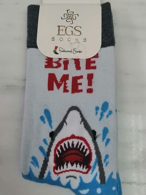 Egs Socks Bite Me onesize 40-46 new, cotton blend