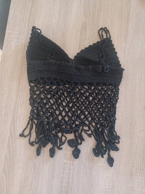 Knitted top black like new, size XS