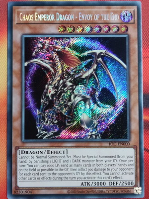 Chaos Emperor Dragon - Envoy of the End - SECRET RARE - IOC-EN000 (YUGIOH)