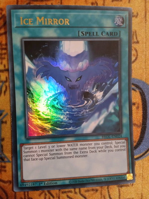 Ice Mirror Yu-Gi-Oh! card like new, Ultra Rare Spell