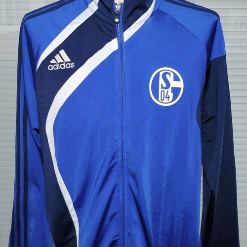 FC Schalke 04 Training Football Jacket Adidas Track Top 2010-2011 used, size 42-44