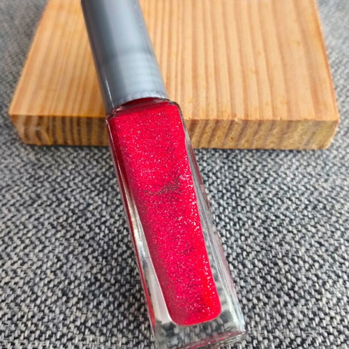 2MAD Nail Art Varnish Red Sparkle 8 ml new
