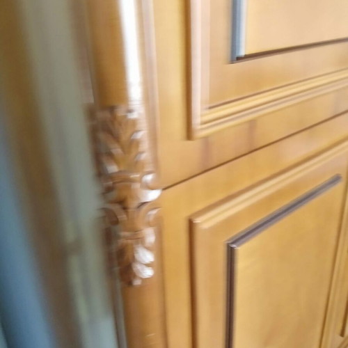 Σετ κρεβατοκάμαρας με ντουλάπα μασίφ ξύλο σαν καινούργιο
