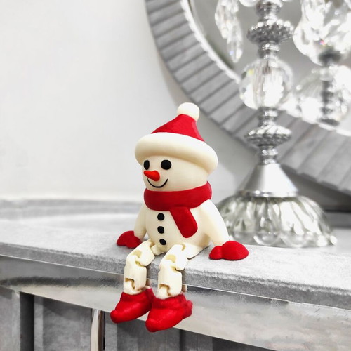Articulated Christmas Snowman 5 cm new