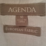 Φόρεμα Agenda ριγέ, βαμβακερό, μέγεθος Μ, σαν καινούργιο