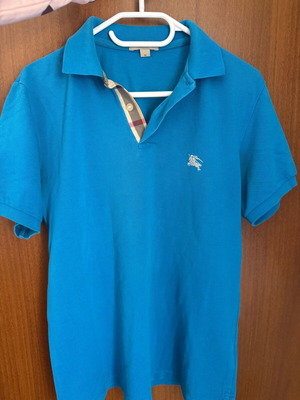 Burberry Brit cotton polo shirt used, blue, size M