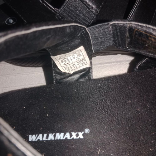 Walkmaxx men's sandals new, size 46, black