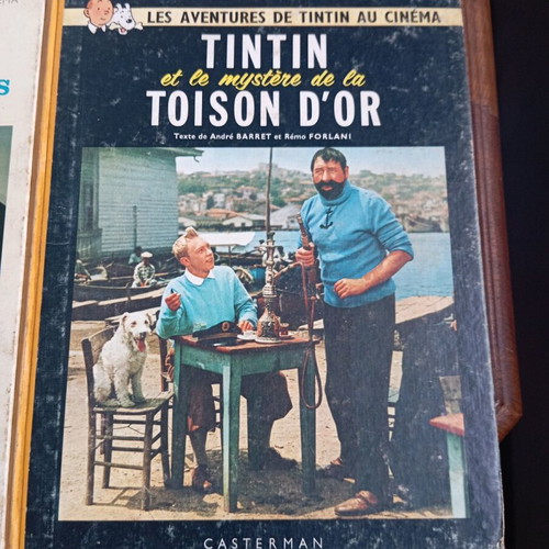 Tintin French 2 books used, Les Oranges Bleues & Toison d'Or