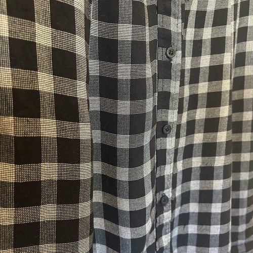 Attrattivo Checked Shirt Dress small like new, black and grey