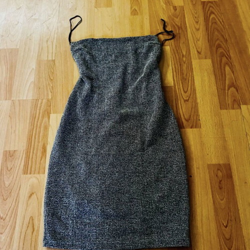Bubblegun silver dress, backless, new