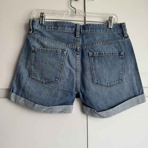 J.Crew Rolled Cuff Blue Denim Shorts, Size 26