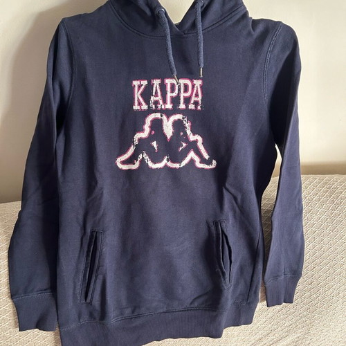 Kappa sweatshirt used, blue with kangaroo pockets