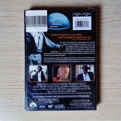 Fire in the Sky DVD new, horror genre, English subtitles