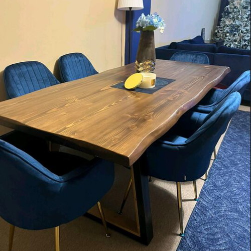 Dining table and coffee table made to order, pine wood