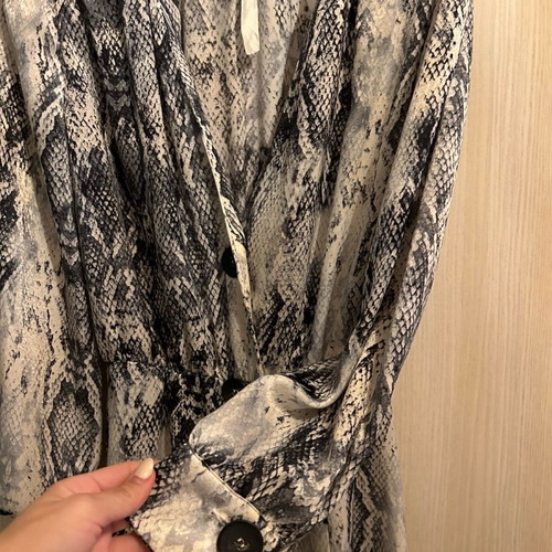 Zara mini dress with snake print like new