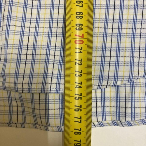 Ralph Lauren Oxford shirt L 16¼ Custom Fit blue yellow