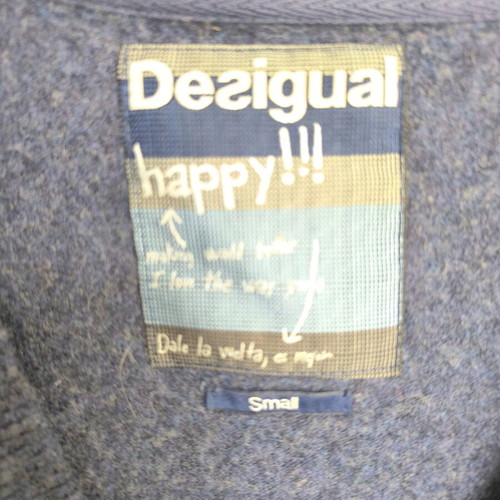 Desigual wool cardigan used, multicolor, size S
