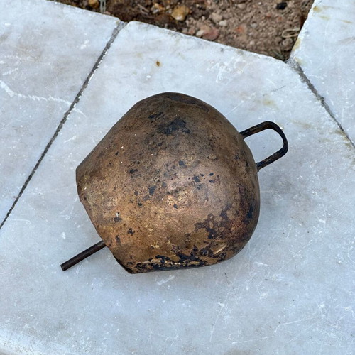 Vintage Traditional Sheep Bell handmade, used, rustic metal