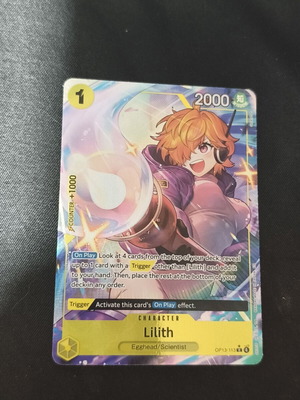 Lilith OP13-113 Carrying On His Will One Piece TCG card like new