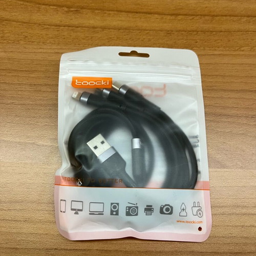 Toocki 3-in-1 Fast Charging Cable 100W new, USB-C Micro USB Lightning