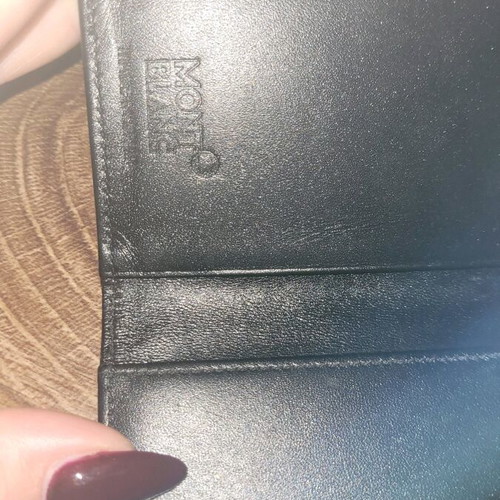 Mont Blanc wallet black like new without box
