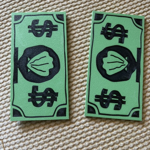 Dollar card holder, sliding design