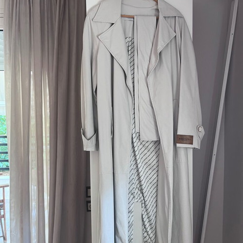 Vassia Kostara trench coat like new, beige and gray, size M