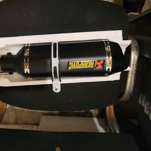 Exhaust moto φ51 - φ31 with removable internal silencer new