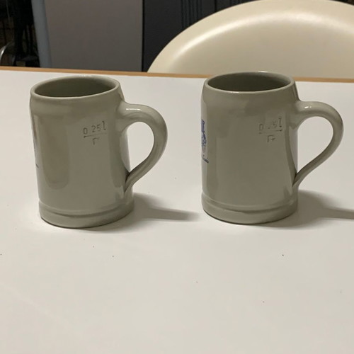 Thurn u. Taxis collectible beer mugs 0.25 l new, set of 2