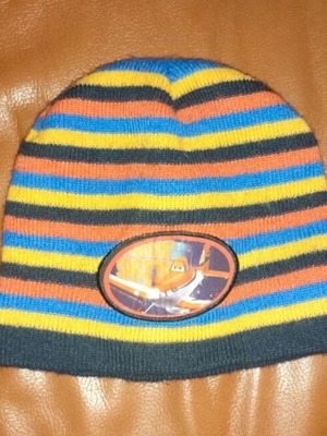 Knitted Disney Planes cap like new, colorful for kids
