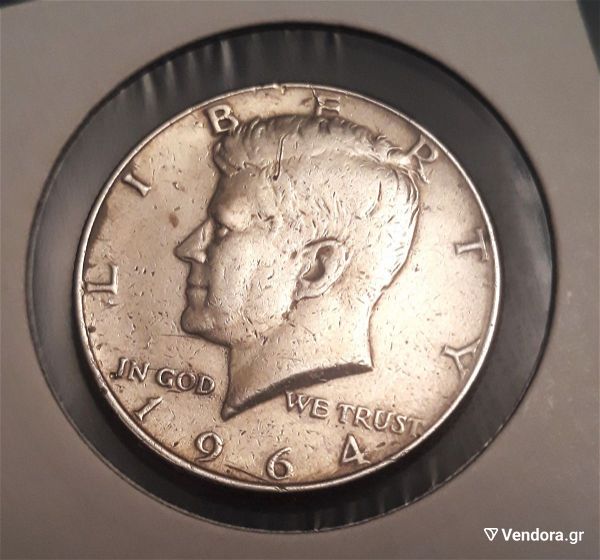  ipa / USA Kennedy Half Dollar 1964 ***900 silver***