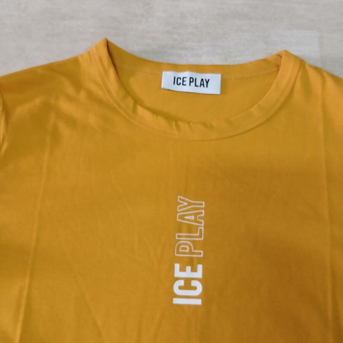 Ice Play women's t-shirt new, yellow, 100% cotton