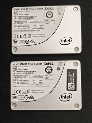 Intel SSD DC S3520 120GB 2,5" SATA Dell Enterprise SSD, πακέτο 2