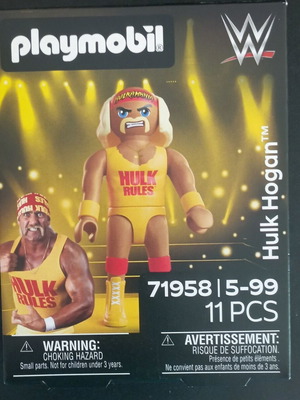 Playmobil WWE 71958 φιγούρα Hulk Hogan, 11 τεμάχια