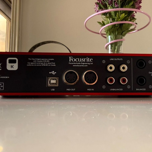 Focusrite Scarlett 2i4 2nd Generation audio interface used