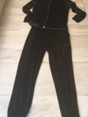 Women's velvet set new, black, size S/M