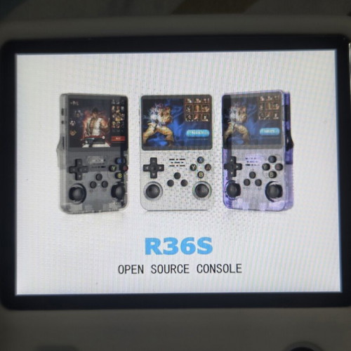 R36S authentic handheld console like new with protective case and accessories