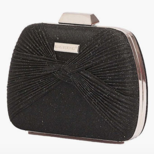 Bag to Bag γυναικείο τσαντάκι χειρός καινούργιο, μαύρο με ασημί λεπτομέρειες