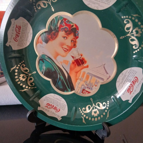 Coca-Cola metal collectible tray from the 90s