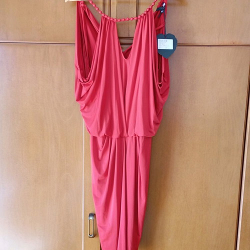 Access red dress-necklace new XXL