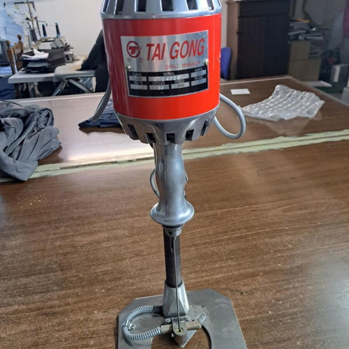 Heated fabric drill used