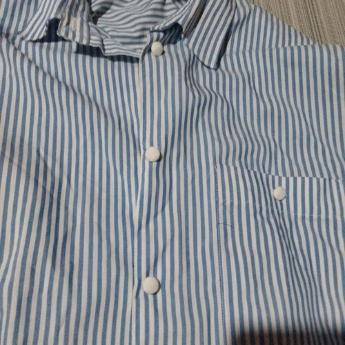 Striped blue shirt new, Italian fabric, sizes XL and XXL