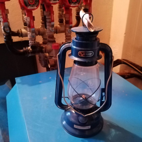 Storm Lantern "Θυελλης" Metal Blue Large