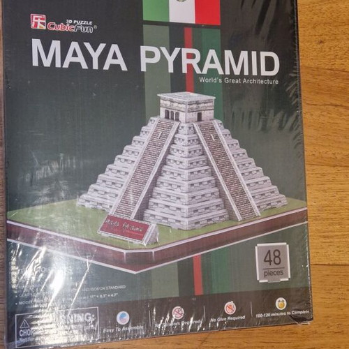 Maya Pyramid 3D puzzle new, 48 pieces by Cubic Fun