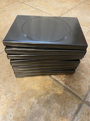 DVD cases 2-disc pack of 10 like new, black