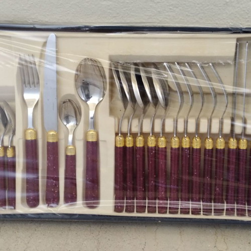 Cutlery set 24 pieces Gottinhen Brescia Italy inox 18/10 new