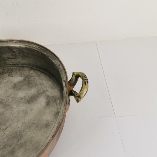 Copper oven tray used, 1930s vintage