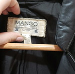Mango leather jacket used, brown, size S