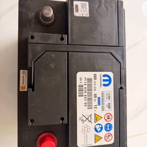 Opel car battery genuine 60Ah 680A start/stop like new