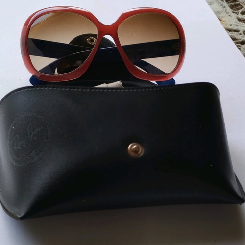 Ray-Ban Jackie Ohh II sunglasses used, model RB4098, burgundy